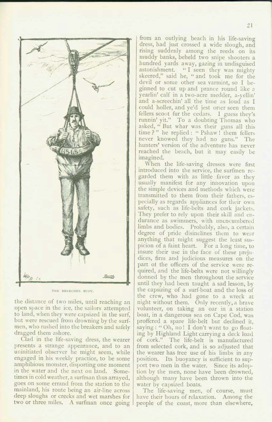 THE UNITED STATES LIFE-SAVING SERVICE--1880; predecessor to today's Coast Guard. vist0071g